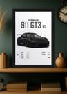 Quadro Com Vidro Porsche 911 GT3 RS Decorativo Tamanho:21cm x 30cm (A4) Quadro Com Vidro Porsche 911 GT3 RS Decorativo Tamanho:21cm x 30cm (A4)