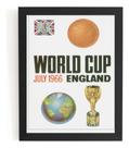 Quadro Copa Do Mundo Fifa De 1966 Cartaz Poster Moldurado