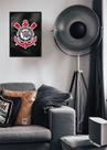 Quadro Corinthians Eterno com Vidro e Moldura Preta Tam:A4