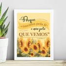 Quadro Coríntios - Vivemos Pela Fé 24x18cm