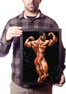 Quadro Costas Flex Wheeler Fisiculturista Decoração Ct Quadro Costas Flex Wheeler Fisiculturista Decoração Ct