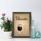 Quadro Cozinha Café Irlandês 33x43cm Moldura Marrom Quadro Cozinha Café Irlandês 33x43cm Moldura Marrom