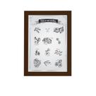 Quadro Cozinha Massas Italianas Escolha Moldura Marrom 33x43