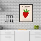 Quadro Cozinha Matisse - Morango 45x34cm - com vidro