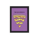 Quadro Cozinha Pizza Frase Preciso Moldura Preta 22x32cm