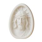 Quadro Cristo Ressuscitado Escultura Parede Baixo Relevo Jesus Geométrico Decoração Altar Católico Páscoa Presente -