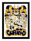 Quadro Cuphead Game Arte Poster Moldurado