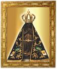 Quadro da N. Sra. Aparecida, Mod. 01, Tam. 30X25cm. Angelus