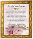 Quadro Da Oração Dos Casais, Mod. 01, Tam. 30x25cm. Angelus