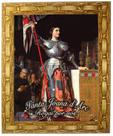 Quadro da Santa Joana dArc, Mod. 01, Tam. 30x25cm. Angelus