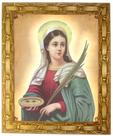 Quadro Da Santa Luzia, Mod. 02, Tam.30x25cm. Angelus