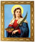 Quadro Da Santa Luzia, Mod. 03, Tam.30x25cm. Angelus