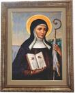 Quadro Da Santa Otília, Mod. 01, Tam. 53x43cm. Angelus