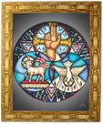 Quadro da Santíssima Trindade, Mod. 04, Tam.30x25cm. Angelus