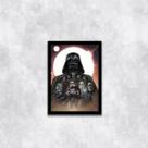 Quadro Darth Vader e Stormtrooper 45x34cm - com vidro