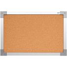 Quadro de Aviso 100X70CM Moldura Alumínio MDF com Cortiça Aparente
