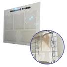 Quadro De Aviso 5 Displays A4 PS Cristal 3mm Transparente