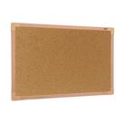 Quadro de aviso cortica mdf revestido carvalho 60x40