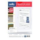 Quadro de Aviso Dello Ofício Multiuso Cristal 0532