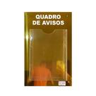 Quadro De Aviso e Gestão 1 Display A4 ACM Dourado