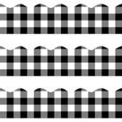 Quadro de avisos Border Trim MOUNMDA Black White Buffalo Plaid Quadro de avisos Border Trim MOUNMDA Black White Buffalo Plaid