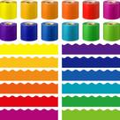 Quadro de avisos Borders Ctosree 12 rolos 192m Rainbow Color