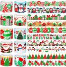 Quadro de avisos de Natal Wiooffen Border Trim 80 m 10 rolos