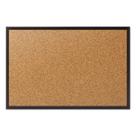 Quadro de avisos de quarteto de cortiça 60x45cm com moldura preta