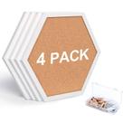 Quadro de avisos em cortiça SVOPY Hexagon White Small com acessório