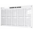 Quadro De Avisos Gestão A Vista 10 Displays A4 Em Acm Branco Quadro De Avisos Gestão A Vista 10 Displays A4 Em Acm Branco