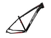 Quadro de Bicicleta KSW XLT Aluminio 6061 Bicicleta MTB Aro 29 Preto com Vermelho e Branco