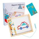 Quadro de Desenho Magnetico Ball Brinquedo Infantil Pedagógico em Madeira Educativo