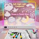 Quadro de Desenho Timisigns 13,7" LED Recarregável para Crianças Quadro de Desenho Timisigns 13,7" LED Recarregável para Crianças
