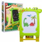 Quadro de Desenhos Multifuncional 3 e 1 Para Aprendizado Dinossauro Verde Castela