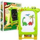 Quadro de Desenhos Multifuncional 3 e 1 Para Aprendizado Dinossauro Verde Castela
