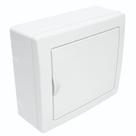 Quadro de Distribuição de Sobrepor Para 6 Disjuntores Nema Ou 8 Din Porta Branca Reversível 3213
