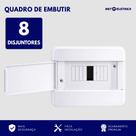 Quadro de Distribuição Embutir para 8 Disjuntores Forceline
