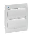 Quadro de distribuição pvc embutir branco 24 disjuntores weg