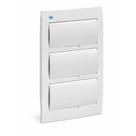 Quadro de distribuição pvc embutir branco 36 disjuntores weg