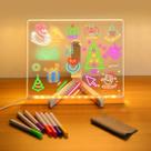Quadro de Escrita LED AUJ 15x15cm Luzes Coloridas Quadro de Escrita LED AUJ 15x15cm Luzes Coloridas