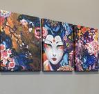 Quadro de Gueixa Oriental Color Decor