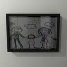 Quadro de lembranças Guarda Desenhos Folha A4 de Parede bancada Quadro de lembranças Guarda Desenhos Folha A4 de Parede bancada