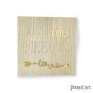 Quadro de Madeira All You Need Is Love