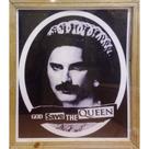 Quadro de Madeira com Moldura de Madeira God Save the Queen/Música/Freddie Mercury
