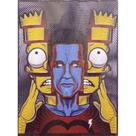 Quadro de Madeira Médio (42cmX30cm) Bart Simpson Mashup Total Recall/O Vingador do Futuro/Cinema/Desenho