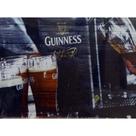 Quadro de Madeira Médio (42cmX30cm) Cerveja Guinness/Copos