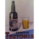 Quadro de Madeira Médio (42cmX30cm) Cerveja Teutonia/Garrafa/Copo
