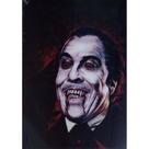 Quadro de Madeira Médio (42cmX30cm) Drácula/Sangue/Cinema/Terror