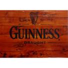 Quadro de Madeira Médio (42cmX30cm) Guinness Draught/Cerveja