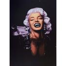 Quadro de Madeira Médio (42cmX30cm) Marilyn Monroe armada